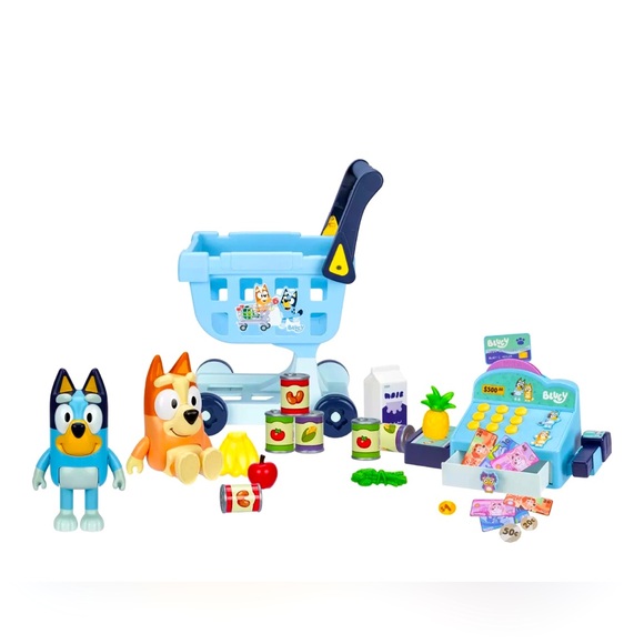 Bluey My Size Shopping Cart 26 pieces Set Bingo Music & Sounds Kids Play Set - Picture 4 of 5